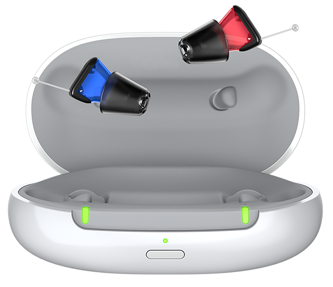 Silk CnG IX Charger_Front_Open_HA_Black_LED_On